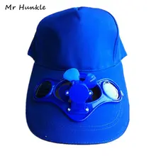 Мистер Hunkle 2017 Новинка солнце Солнечная энергия Hat Cap с Вентилятор охлаждения для открытый Гольф Альпинизм бейсболки