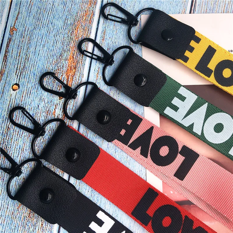 10 قطعة الحب الأبجدية اسهم ل مفاتيح USB شارة حامل DIY شنق حبل الوهق الحبل الرقبة حزام أحزمة هاتف المحمول ID بطاقة رياضة