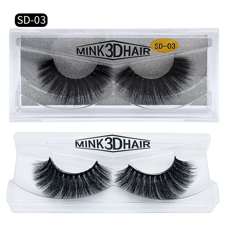 Wholesale Eyelashes 50Pairs 3D Mink Lashes Luxury Hand Made Mink Lash Long Lasting Volume Lashes Extension False Eyelashes Free