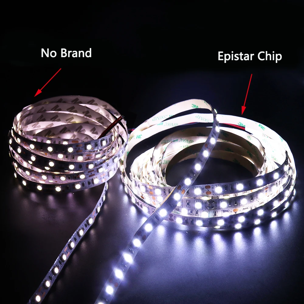 Чип True Epistar 5050 Светодиодная лента нейтральный белый DC12V 60 светодиодов/м 5 м/лот