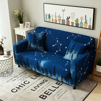 

Monstera Printing Spandex Elastic Slipcovers Protective Sofa Cover Stretch All-inclusive Couch Cover for Living Room