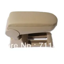 Подлокотник центральной консоли из кожзаменителя для Volkswagen VW Polo 9N 9N3 бежевого цвета