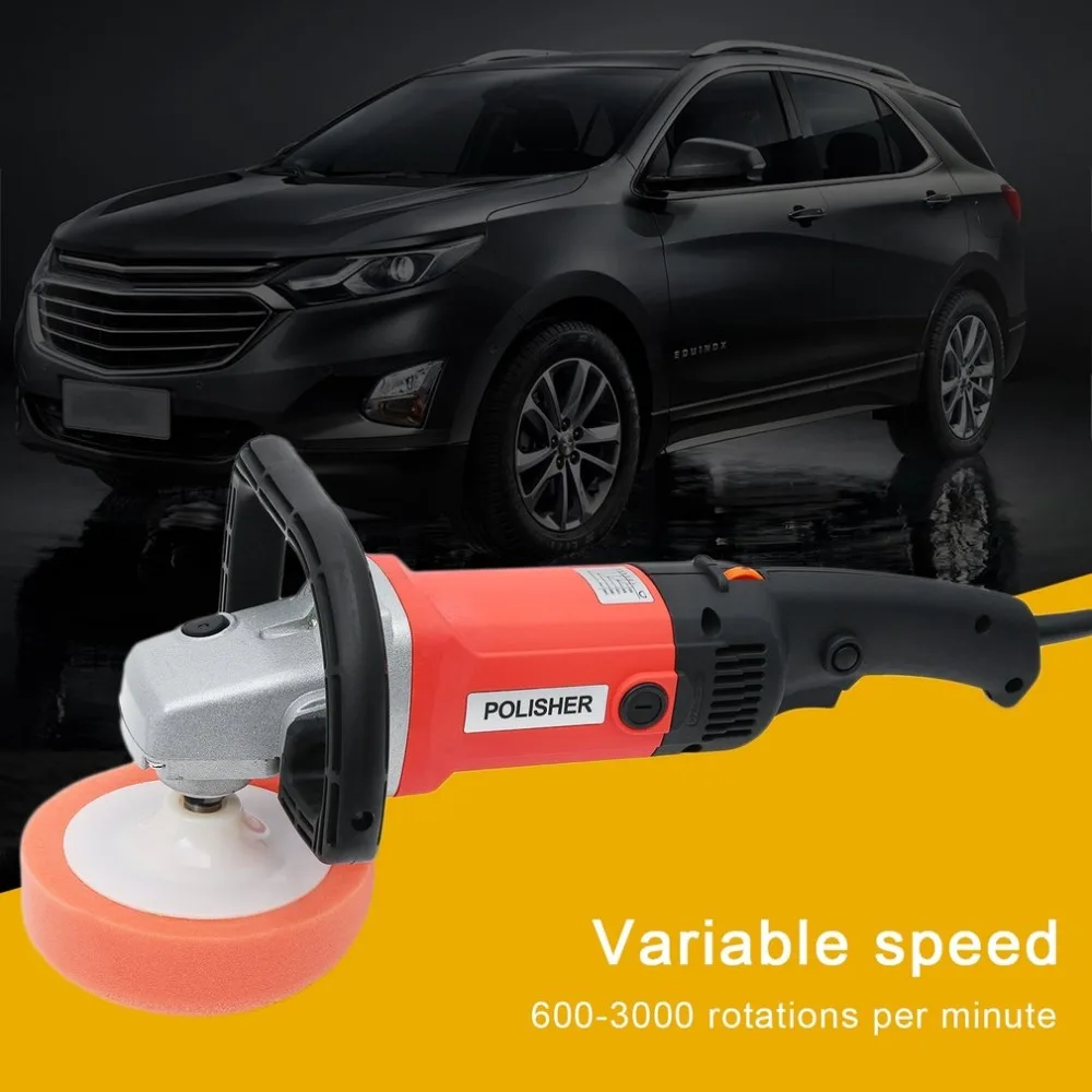 

Electric Vehicle Polisher Buffer Polishing Machine Deluxe Set 1400w Variable Speed Polisher with Digital Readout
