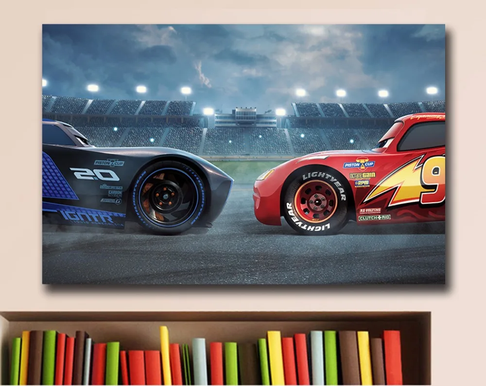 Настенная картина с рисунком автомобилей 3 pixar animated movie ad домашний декор на холсте