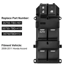 YAOPEI OEM 35750-TB0-H01 35750TB0H01 Electric Power Window Lifter Master Control Switch For Honda Accord 2008 -2011 35750 sda h12 new black electric master driver power window switch bezel control for honda accord 4 door 2003 2005 2006 2007
