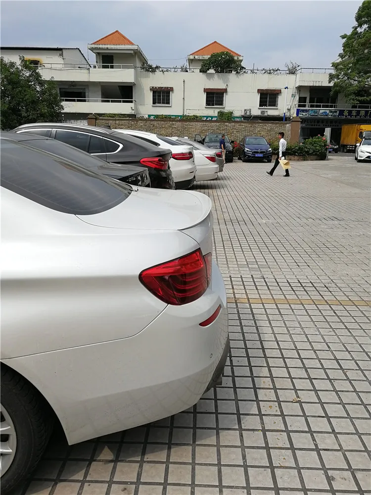 Спойлер для BMW F10 F18 M5 520 525 528 535 2012 2015 спортивный ABS Материал заднее крыло автомобиля