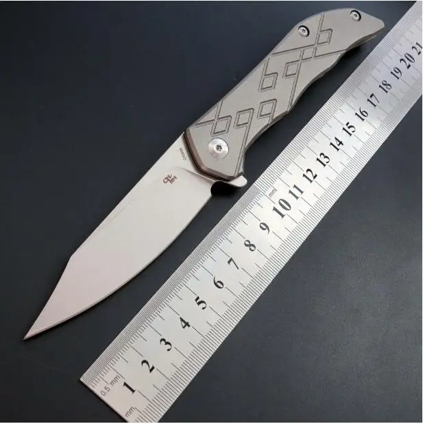 Eafengrow CH3008 складной нож для ежедневного использования, D2 стальное лезвие+ TC4 titanium ручка Походный нож уличный охотничьи ножи выживания ручной инструмент для повседневного ношения нож - Цвет: A1