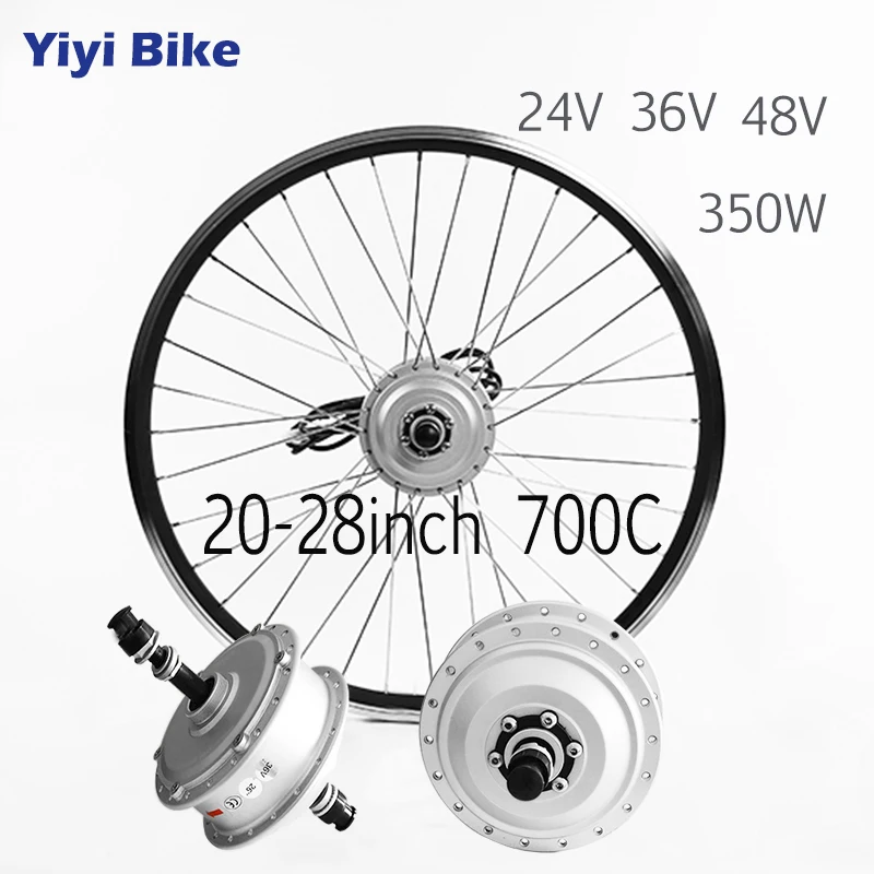 

MXUS bicicleta electrica DC Brushless Motor Wheel 36V 48V 350W Electric Bike 20- 28inch 700C Electric Vehicle Conversion kiti