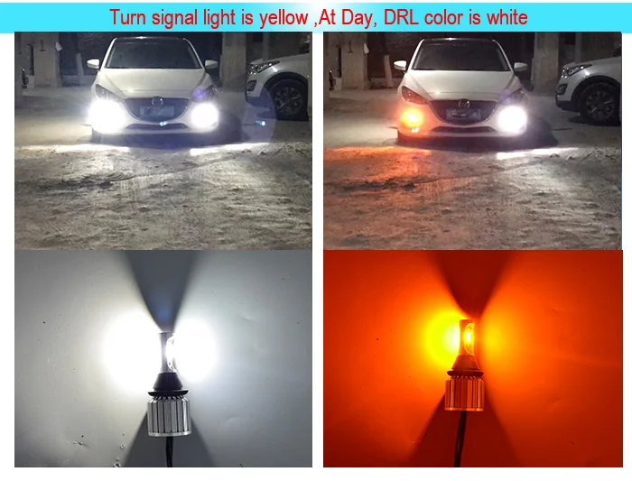 Tcart 30 Вт cob Чип для Ssangyong Kyron Action led DRL Дневной ходовой светильник и Передние поворотники все в одном