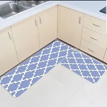 2 шт. Кухня коврики и ковры набор современный марокканский трельяж дома Deocr Non Skid области Бегун Коврики Ковер