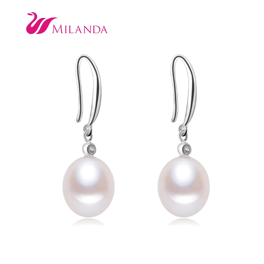 Aliexpress.com : Buy Milanda 100% Genuine Natural Pearl Drop Earrings ...