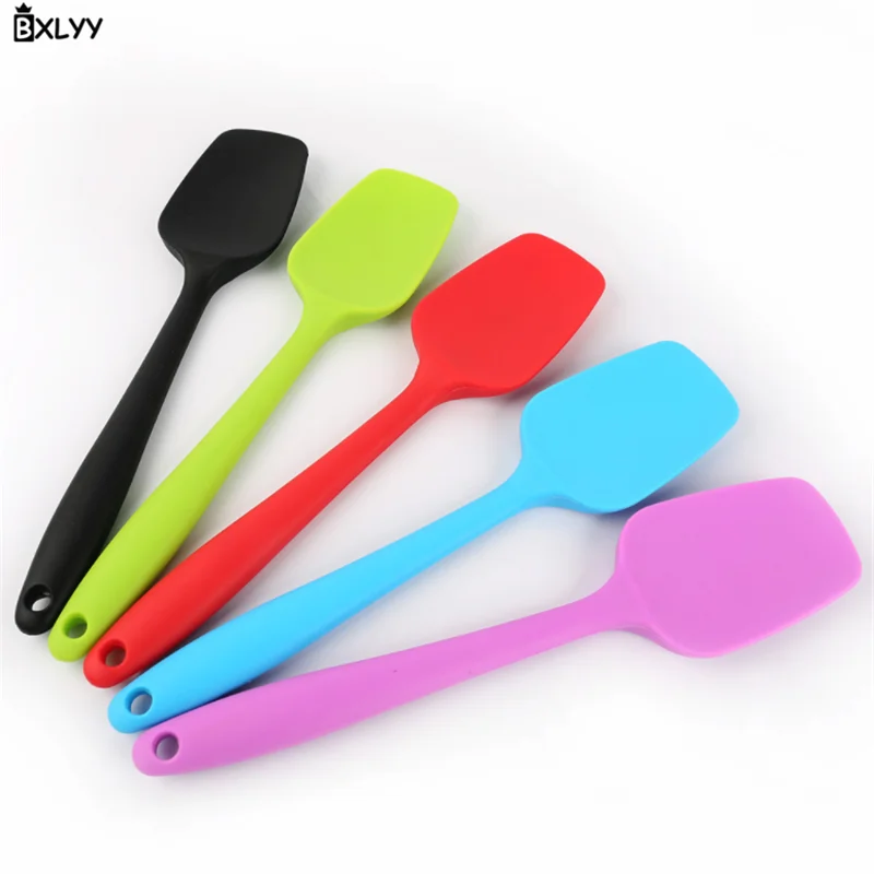  BXLYY Hot Large Integrated High Temperature Silicone Cake Scraper Cream Spatula Mixing Blade DIY Ba