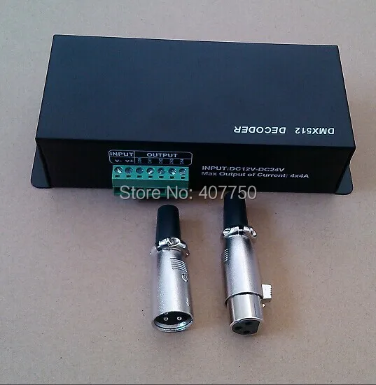 

free shipping to Oceania 4channels output RGBW dmx 512 decoder 4pcs/lot used for controlling dmx rgbw led light