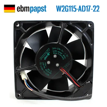 

NEW ebmpapst PAPST W2G115-AD17-22 12738 24V 5.5W metal cooling fan
