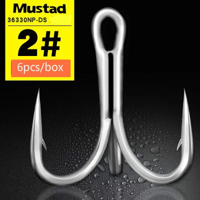 Mustad тройные Крючки 36330 сильный острый твердый колючий Anzuelos Глубокий Океан кальмаров сельдь Три якоря рыболовный крючок Рыболовные снасти Pesca - Цвет: Бургундия