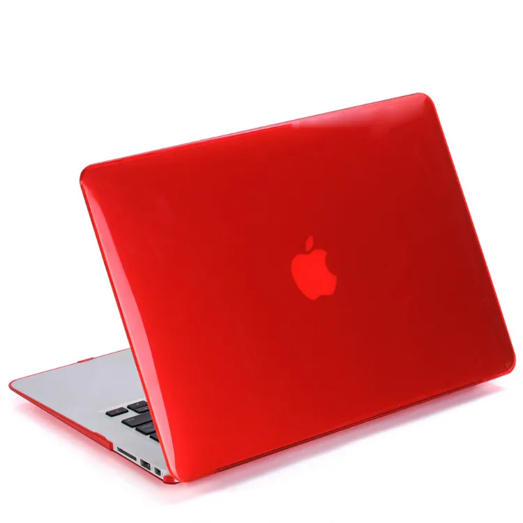 Для MacBook Air 13 Чехол Pro retina 12 13 15 Хрустальный чехол для Macbook New Pro 13 15 с сенсорной панелью чехол для Macbook жесткий чехол - Цвет: Красный