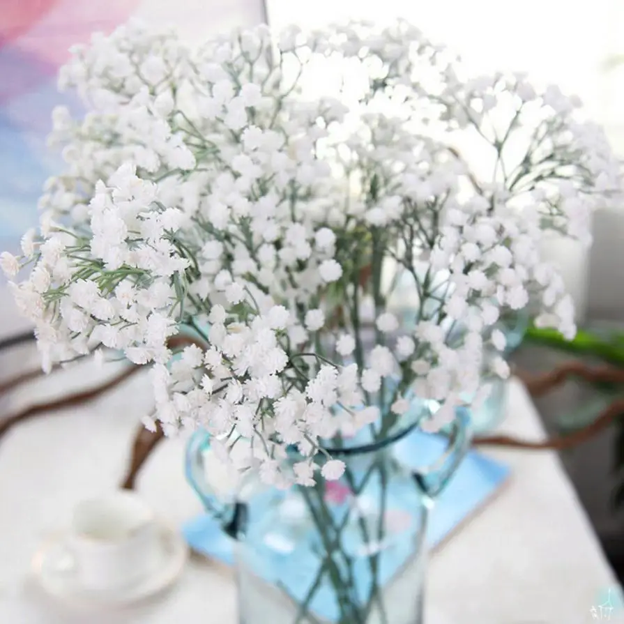 

Artificial Gypsophila Floral Flower Fake Silk Wedding Party Bouquet Home Decor fake Gypsophila Drop Shipping 18may1