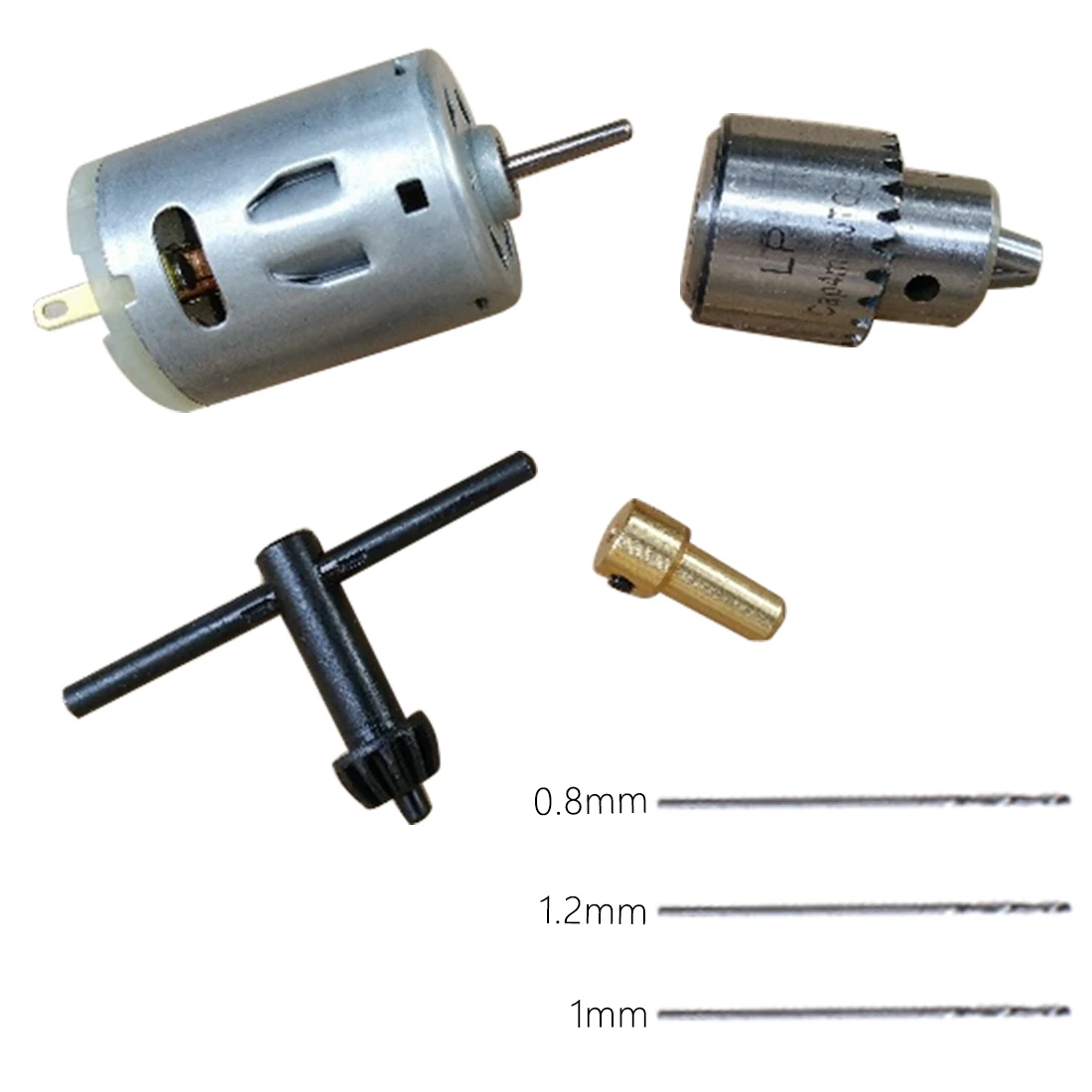DC 12V Electric Motor Small PCB Hand Drill Press Drilling Compact Set with 3PC 0.5 3mm Twist