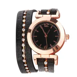 Прямая доставка часы CCQ Для женщин Мода Повседневное аналоговые кварцевые Для женщин горный хрусталь браслет смотреть Быстрая отправка