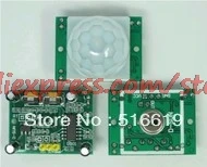 Free shipping SR501 HC-SR501 import human body infrared sensing module pyroelectric infrared sensor probe PIR module hc sr501 pir infared sensor pyroelectric motion sensor detector human sensor ir sensor sr501 light switch lhi778 for arduino mcu