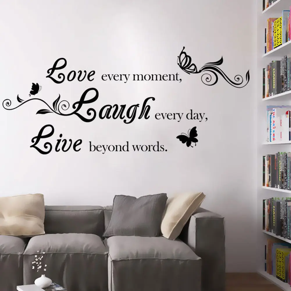 Removable Vinyl Art Quote Wall Decal Stickers Bedroom Mural DIY Home Room Decor