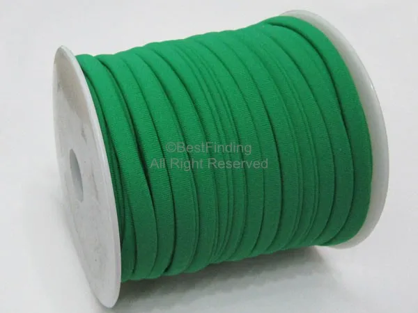 

Green Elastic lycra cord Stitched lycra cord Green Lycra strip