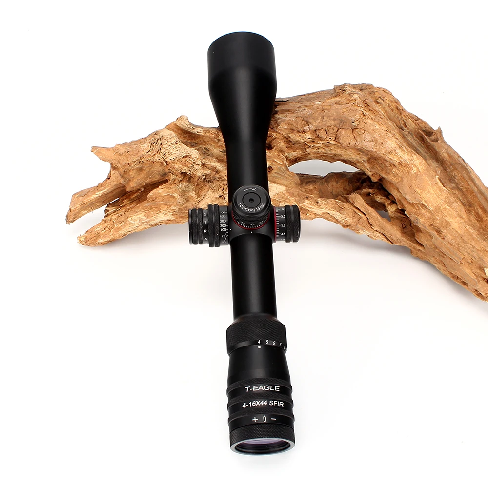 T-Eagle ER 4-16X44 SFIR Hunting Riflescope Side Parallax Glass Etched Reticle Turrets Lock Reset Built-in Bubb Level Rifle Scope (5)