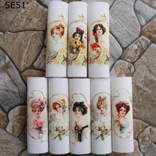 15*15 см ткань ручной работы хлопок холст ткань/позиционирование ткань цифровая печать Западная женщина окрашенная вручную ткань