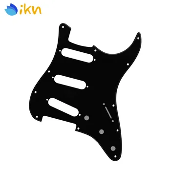 

New 1Ply Black Electric Guitar Pickguard Scratch Plate Strat 11 Hole SSS Guitar Accessories