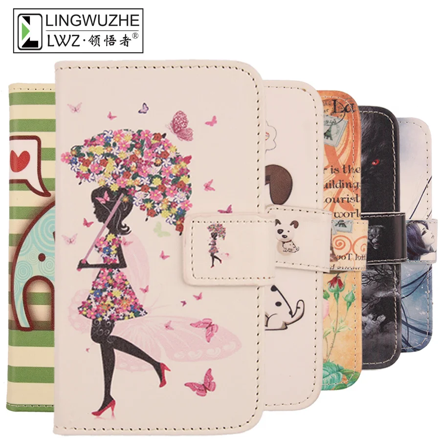 

Doogee X90 Case 6.1 inch Leather Flip With Card Packet Bags Phone Case For Doogee X90 Coque