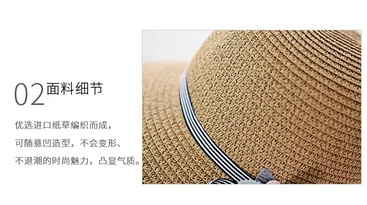 Женская летняя шляпа для родителей и детей, рыбацкая шляпа, корейский солнцезащитный козырек, складная Солнцезащитная шляпа, Цветочная соломенная шляпа для детей
