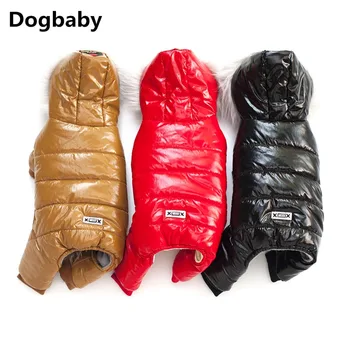 

E55 New Winter Pet Dog Clothes Super Warm Down Jacket For Small Dogs Waterproof Dog Coat Thicker Cotton Jumpsuit For Yorkshire