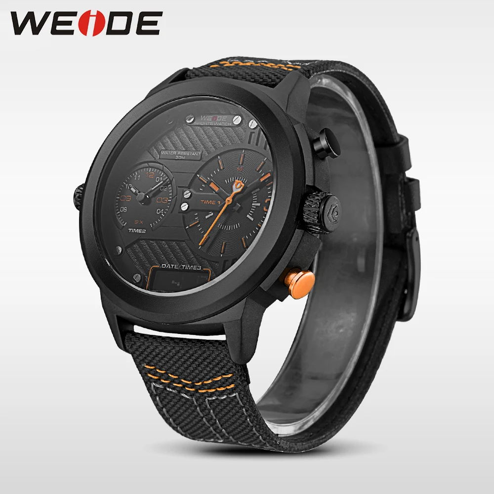 WEIDE Новые спортивные черные модные и повседневные автоматические карманные часы