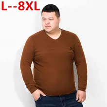 Мужской свитер размера плюс 10XL 8XL 6XL 5XL, Осень-зима, мужской пуловер, вязаный свитер свободного кроя для мужчин размера плюс, высокое качество