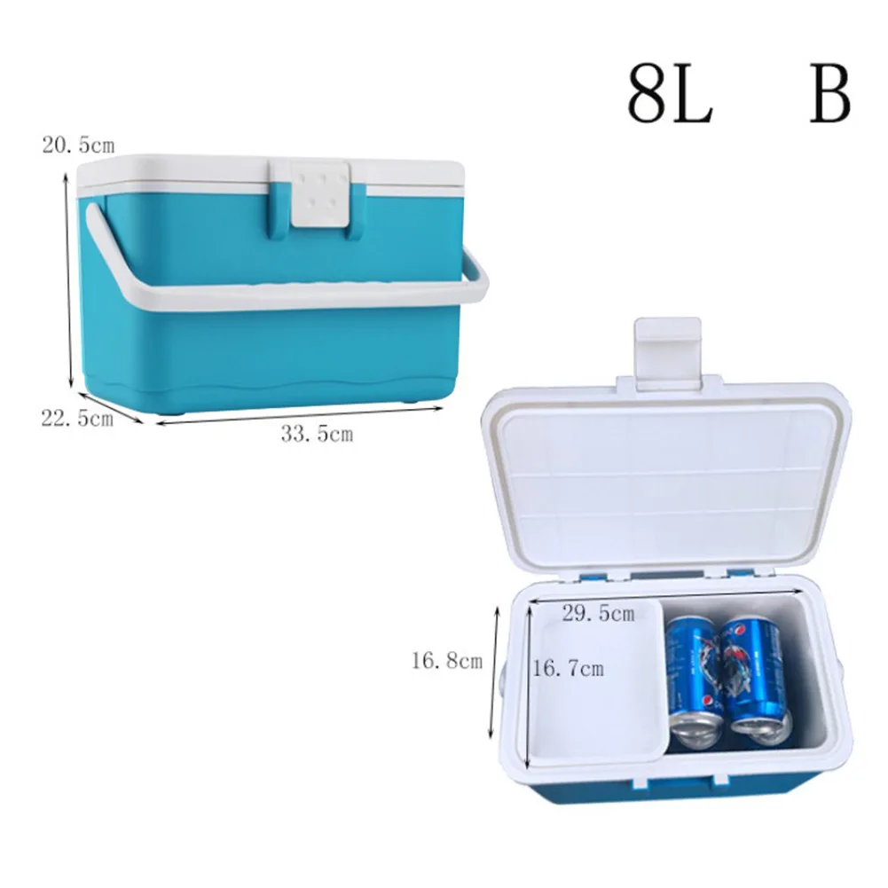 3L 8L 20L Автомобильная изоляционная коробка, уличная Автомобильная охлаждающая коробка, органайзер для льда, коробка для хранения лекарств, домашняя коробка для барбекю, рыбалки