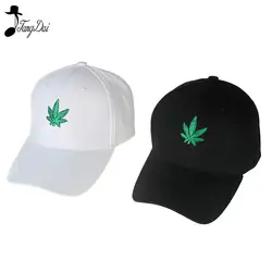 2018 шапка Для мужчин Для женщин клен Бейсбол Кепки Snapback моды конопли зеленые листья вышивка Кепки зеленая шляпа камуфляж шляпа Солнца хлопок