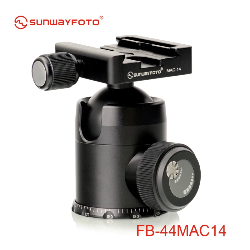 SUNWAYFOTO FB-44MAC14 Tripod head for Manfrotto QR Plate Ballhead Aluminum Monopod Panoramic Ball Head | Электроника