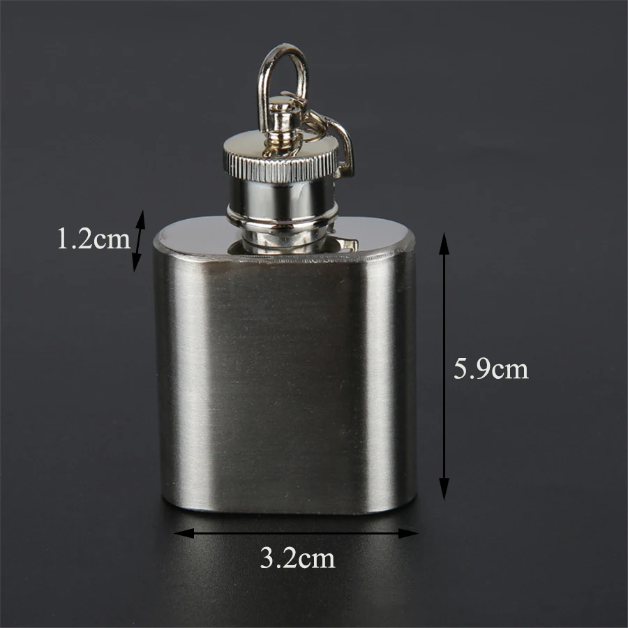 10  HIBOUR Mini Hip Flask Quality Stainless Steel Laser Welding 1 Ounce Flasks Outdoor Sports Portable for Whiskey Flasks