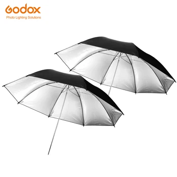 

2PCS Godox Professional 40" 102cm Black Silver Reflector Umbrella for Photography Studio Light Flash