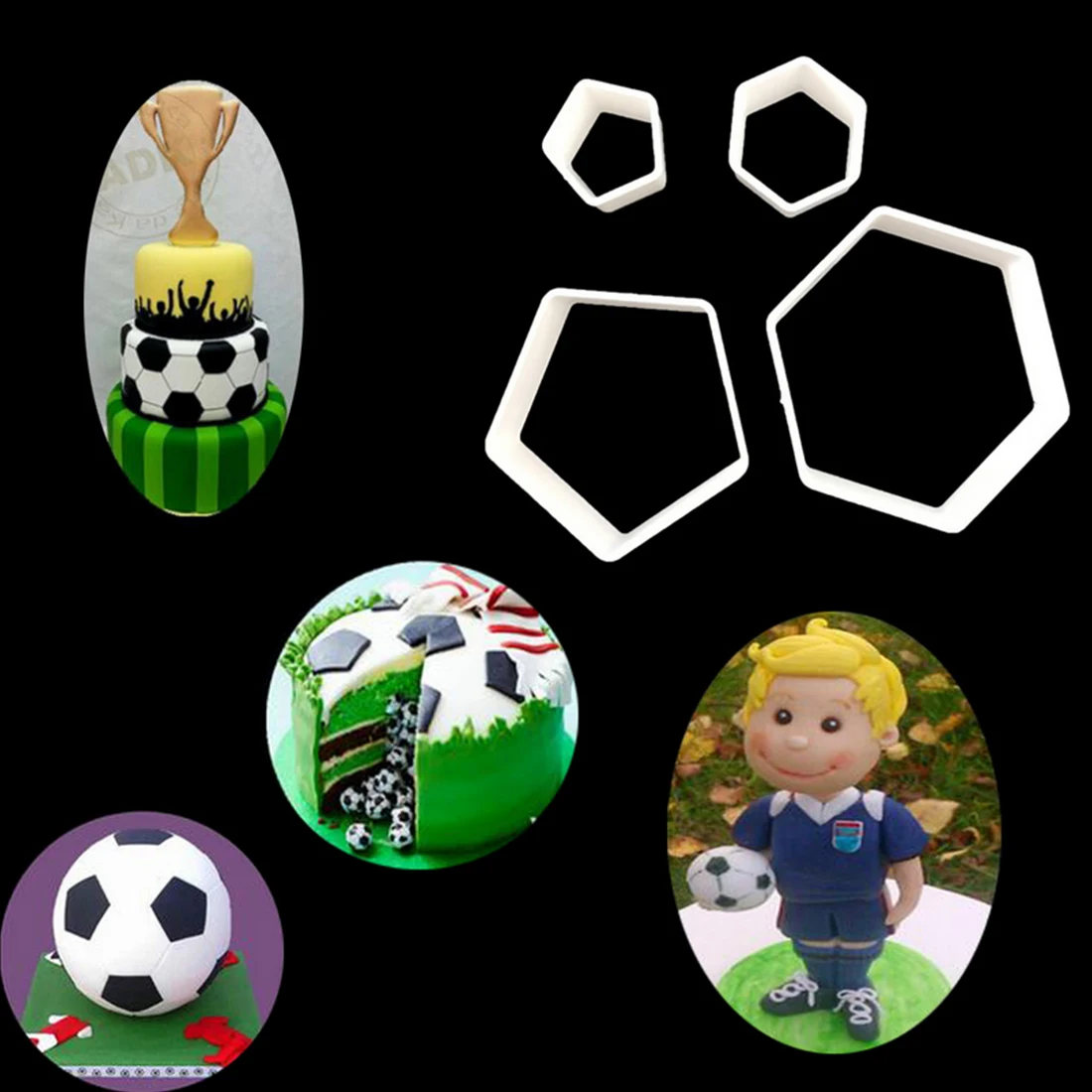 

Good Football Plastic Fondant Sugarcraft Cutter Cake Mold Fondant Mold Fondant Cake Decorating Tools