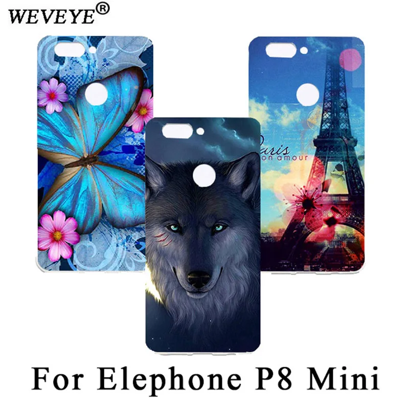 

Patterns DIY Colorful Printed Protective Case For Elephone P8 Mini Soft TPU Silicone Case Back Cover For Elephone P8 Mini