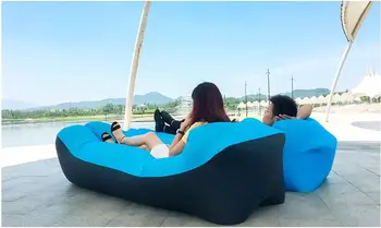 

11 colors outdoor air lazy sofa sleeping bag inflatable portable folding laybag Adults Kids Beach air Lounge