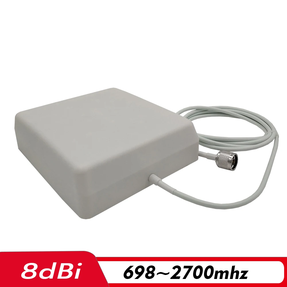 700 ~ 2700 mhz هوائي مجموعة 10dBi في الهواء الطلق lpda هوائي + 8dBi داخلي لوحة الهوائي + 15 متر كابل ل 2G 3G 4G إشارة المحمول الداعم