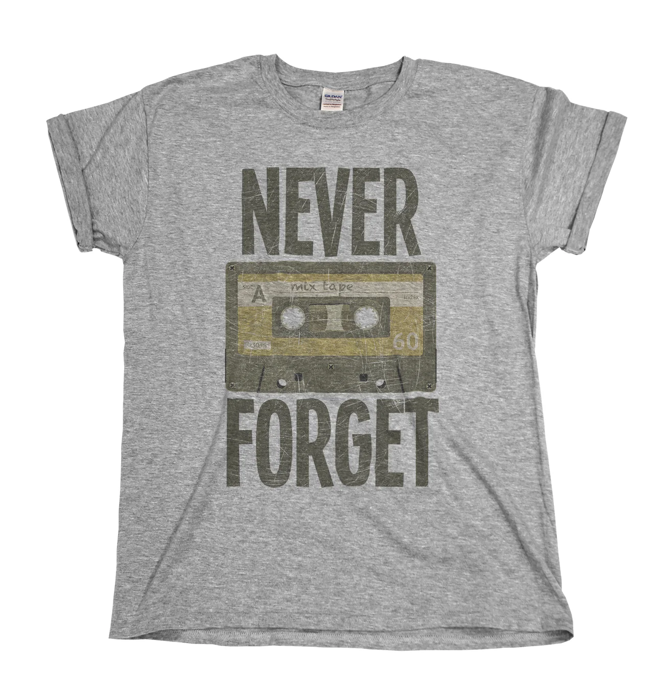 

Never Forget Retro Music Cassette Tape Mens/Ladies T-Shirt Christmas Gift Cool Casual pride t shirt men Unisex New Fashion