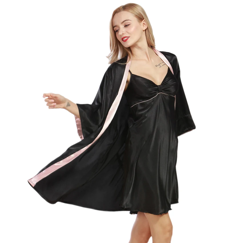 Ladies Silk font b Robe b font font b Femme b font 2017 New Designer Silky
