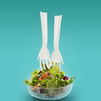 

Helping Hands Salad Servers Plastic Idle Salad Hands