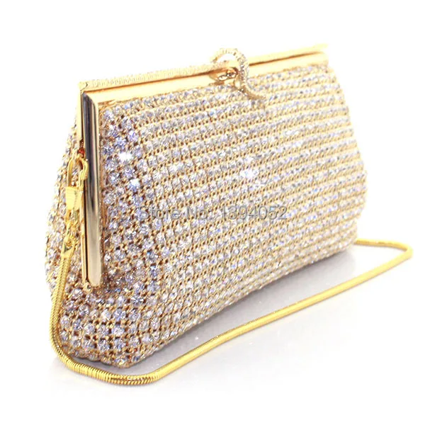 Soft crystal mesh bag ladies clutch pursein Evening Bags from Luggage