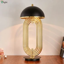 Настольная лампа Post, современный стиль, минимализм, вращающаяся лампа, авиационный алюминий, арт-деко, для спальни, настольная лампа