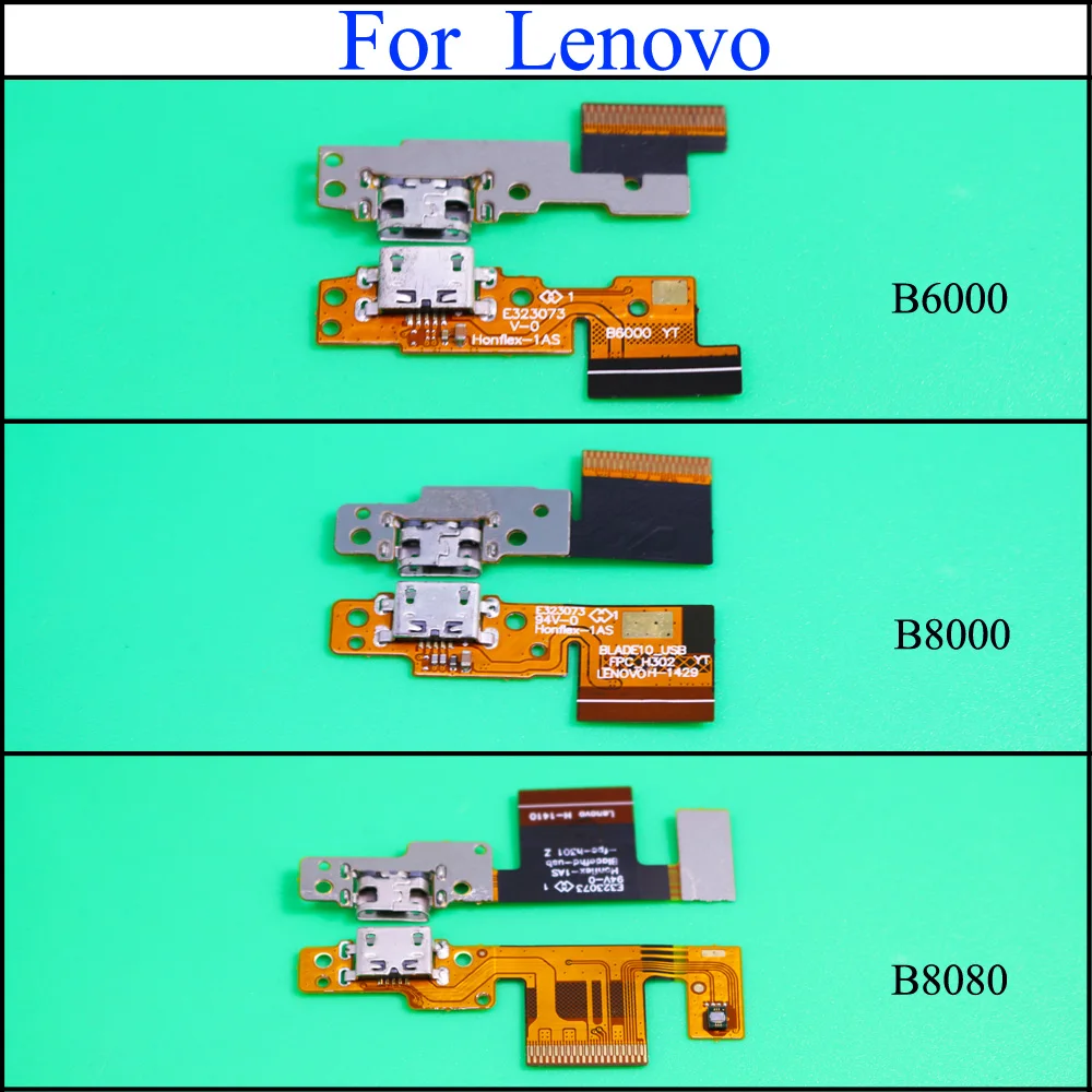 

YuXi USB Charging Port Dock Plug Connector Jack Charge Board Flex Cable For Lenovo Tablet Pad Yoga 10.1" B8000 B6000 B8080