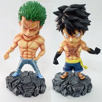 

Anime One Piece Underworld Luffy / Zoro PVC Figure Collectible Model Toy 15cm